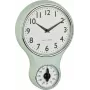TFA Dostmann 60.3073.20 kvarcinis mechaninis sieninis laikrodis 196 mm x 58 mm mėtų spalvos