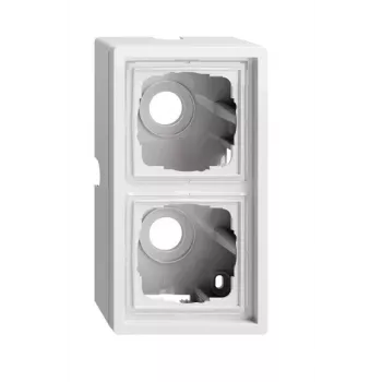 GIRA paviršinio montavimo korpusas 2 vietų Pure White Glossy 0062112