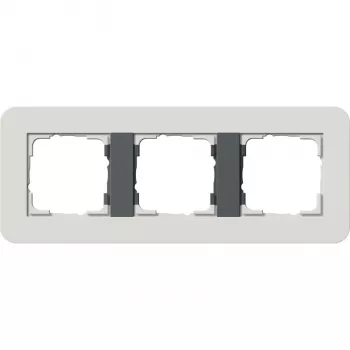Gira System 55 rėmelis 3 vietų šviesiai pilkas/antracitas 0213421