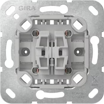GIRA 387500 Rocker Switch Insert, Changeover, 2-Gang, Without Claws