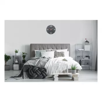 TFA Dostmann Design radijo bangomis valdomas sieninis laikrodis Contour, juodas/baltas (60.3536.10)