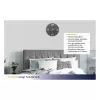 TFA Dostmann Design radijo bangomis valdomas sieninis laikrodis Contour, juodas/baltas (60.3536.10)