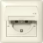 Gira 415701 SCHUKO lizdas su dangteliu, IP44, grynai balta
