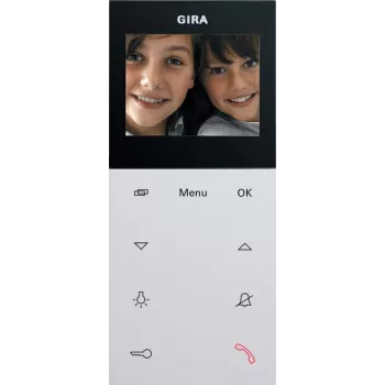 Gira 123927 vaizdo vidaus stotelė AP Plus System 55, balta matinė