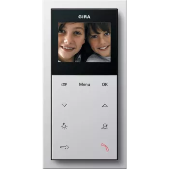 Gira 1239112 vaizdo vidaus stotelė AP Plus, paviršinio montavimo, gryna balta