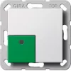 Gira System 55 Off/Stop Rocker, Pure White 291103