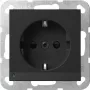 Gira 4170005 SCHUKO lizdas su LED orientaciniu apšvietimu ir šviesumo jutikliu, System 3000, gryna balta blizgi