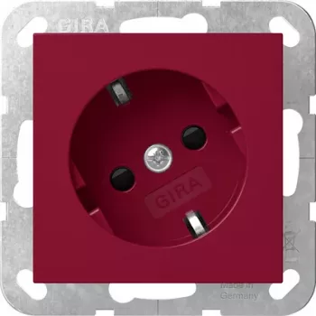 Gira 4418108 SCHUKO lizdas 30° su padidinta apsauga nuo prisilietimo, System 55, grynai balta