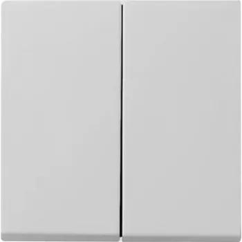 Gira System 55 2-jų sekcijų rokerio jungiklio dangtelis, pilkas 0295015