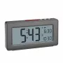 TFA Dostmann 60.2563.10 radijo bangomis valdomas žadintuvas, antracito spalvos, dvigubas žadintuvas, DCF77, LCD, patalpų temperatūra