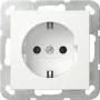 Gira 418027 SCHUKO SRK System 55 lizdo įdėklas, grynos baltos spalvos blizgus