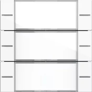 Gira 577303 Rocker Set 3-fold for Tastsensor 4, Pure White Glossy