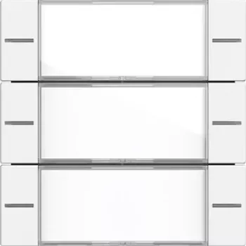 GIRA 577327 3-jų grupių jungiklio dangtelis, juodas matinis, Touch Sensor 4, System 55