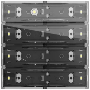 Gira Tastsens.4.70 Standard 4f KNX 531400 - 4 funkcijų KNX mygtukų jutiklis, grynos baltos spalvos blizgus