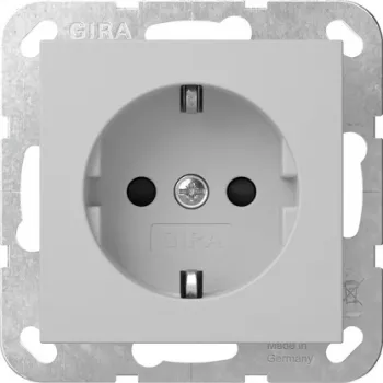 Gira SCHUKO lizdas su LED orientaciniu apšvietimu, grynai balta 4755015