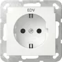 GIRA 445727 SCHUKO lizdas System 55, grynas baltas