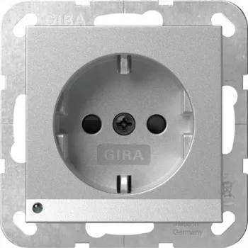 GIRA 417026 SCHUKO lizdas su LED orientaciniu apšvietimu, System 55