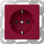Gira System 55 SCHUKO lizdas raudonas 4455108