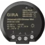GIRA 244000 Universalus LED reguliatoriaus modulis, įleidžiamas, elektroninis, 230 V AC, 3-100 W LED / 20-200 W halogenų, fazės valdymas, švelnus paleidimas, atminties funkcija