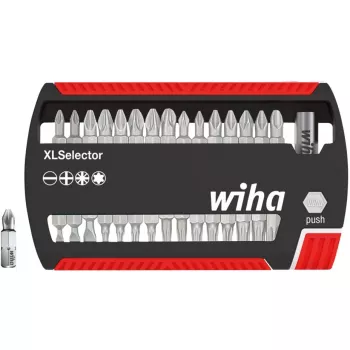 Wiha XSelector 31 dalių antgalių rinkinys su plokščiais, Phillips, Pozidriv ir TORX antgaliais 29417