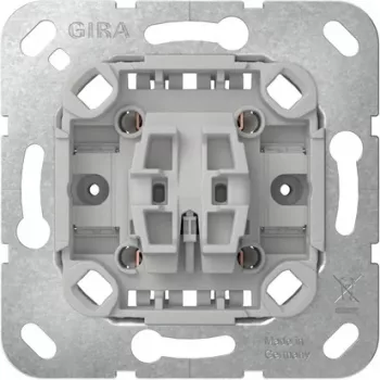 GIRA 381700 tarpinis jungiklio įdėklas, įleidžiamas, 10 A, 250 V, varžtiniai gnybtai, be nagų, skirta System 55