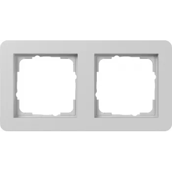 Gira E2 rėmelis 2 vietų Pure White matinis 0212154