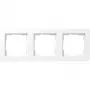 Gira E2 rėmelis 3 vietų Pure White Matt (0213151)