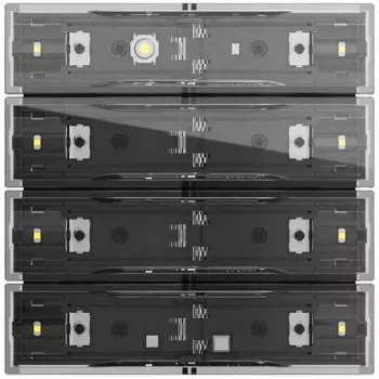 Gira Tastsens.4.70 Komfort 4f OneKNX 534400 KNX jutiklinis skydelis su 4 talpiaisiais mygtukais ir spalvotu ekranu