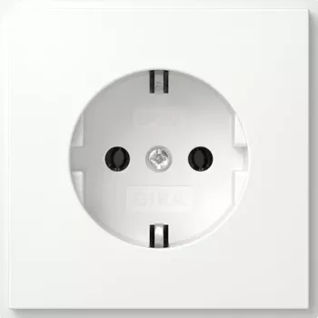 Gira TX_44 Schuko lizdas 1 vietos įleidžiamas 16 A 250 V grynas baltas blizgus 418866