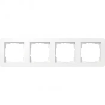Gira 0214151 Rėmelis 4 vietų E2 Pure White Matt
