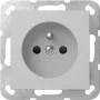 GIRA 4485015 Schuko elektros lizdas su įžeminimo kontaktu, System 55, blizgus grynas baltas