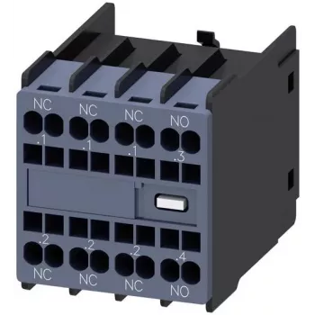 Siemens SIRIUS pagalbinis kontaktų blokas 1NO+3NC, priekinio montavimo, varžtiniai gnybtai, 3RH2911-2HA13