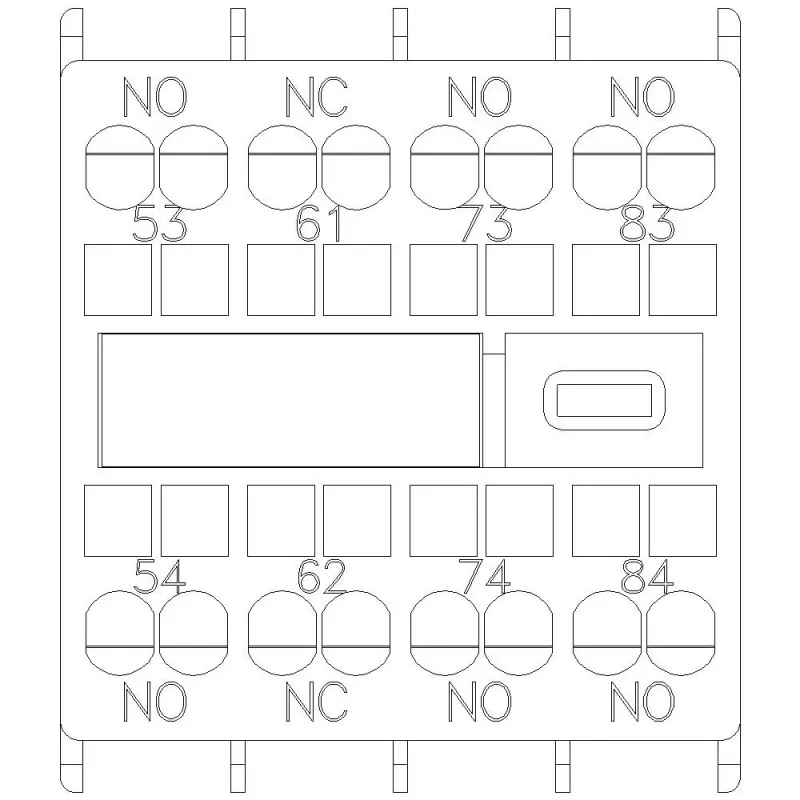 Siemens SIRIUS pagalbinis kontaktų blokas 3NO+1NC, priekinio montavimo 3RH2911-2XA31-0MA0