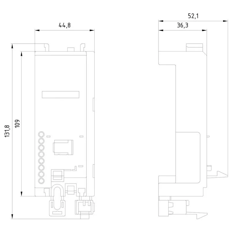 Siemens SIRIUS jungties modulis 3RV2 grandinės pertraukikliams ir 3RT2 kontaktoriams, S00/S0, 3RV2917-7AA00