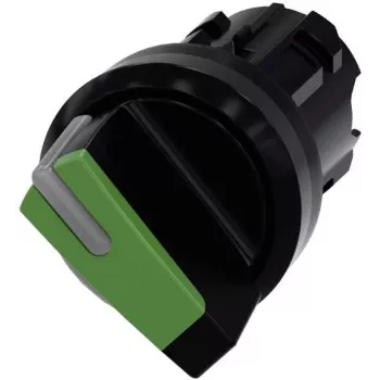 Siemens SIRIUS ACT perjungiklio priekinis elementas, plastikinis, žalias, 22 mm, 2 padėčių, O-I, fiksuojamas 3SU1002-2BF40-0AA0