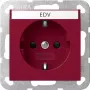 Gira SCHUKO lizdas su padidinta apsauga nuo prisilietimo, System 55, raudonas 4462108