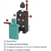 Siemens SIRIUS 3SE5 padėties jungiklis su volelio stūmikliu, 1NO+1NC, IP66/IP67, 3SE5122-0CA00