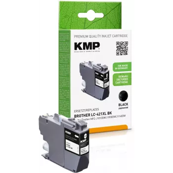 KMP perdirbta juoda rašalo kasetė Brother LC421XLBK (MFC-J1010DW, 500 psl., 14 ml) 1548,4001
