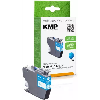 KMP perdirbta žydra rašalo kasetė, skirta Brother MFC-J1010DW (LC421XLC, 500 psl., 7 ml) 1548,4003