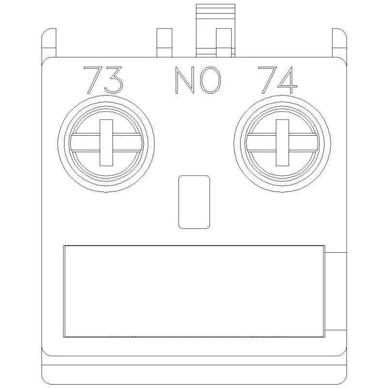 Siemens SIRIUS pagalbinis kontaktų blokas 1 NO, priekinio montavimo, 3RT2 kontaktoriams ir 3RH2 relėms, varžtiniai gnybtai, 690V izoliacija, 3RH2911-1AA10