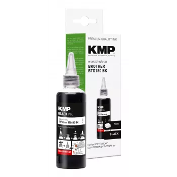 KMP papildymo rašalas Brother BTD180BK juodas 110 ml (1555,0001)