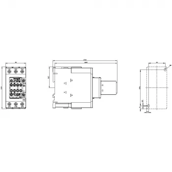 SIEMENS SIRIUS 3RT20 galios kontaktoriuss, 37 kW, 72 A, 3 polių, 24 V AC ritė, 2 NO + 2 NC pagalbiniai kontaktai 3RT20381AD04