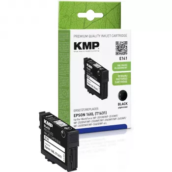 KMP E141 juoda suderinama rašalinė kasetė Epson WorkForce (14 ml, didelės talpos)
