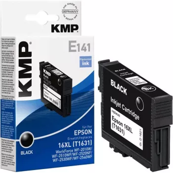 KMP E141 juoda suderinama rašalinė kasetė Epson WorkForce (14 ml, didelės talpos)