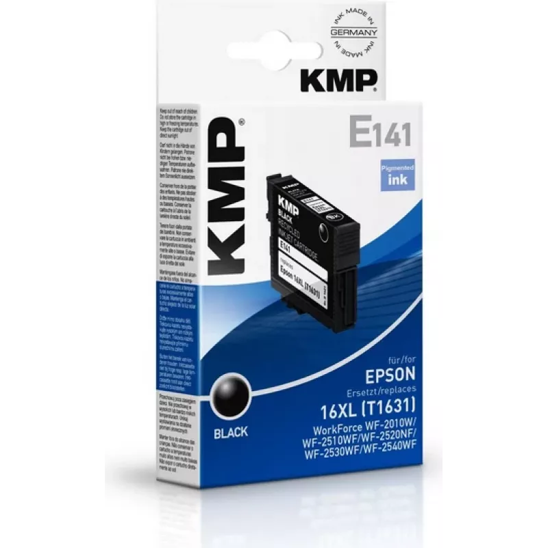 KMP E141 juoda suderinama rašalinė kasetė Epson WorkForce (14 ml, didelės talpos)