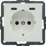Hager Berker Q.x SCHUKO lizdas su USB-C PD 20W, poliarinė balta 48156089
