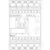 Siemens SIRIUS 3RH2 pagalbinis kontaktorius 3RH2122-2AP60, 4 polių, 2NO+2NC, 230V AC ritė, varžtiniai gnybtai
