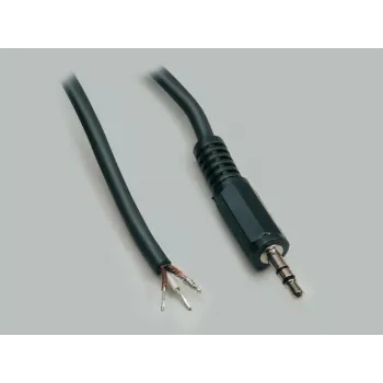 BKL Electronic 1101052 3,5 mm stereo jack kištukas, 3 polių, metalinis, lituojamas, 1 vnt.