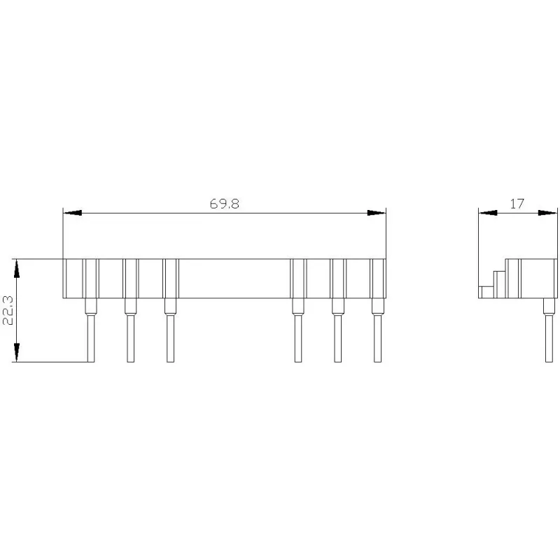 Siemens SIRIUS 3RA2913-3DA1 laidų modulis reversiniams kontaktoriams, S00/S0, varžtiniai gnybtai, viršutinis montavimas