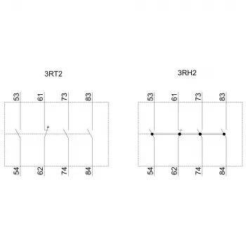 Siemens 3RH2911-1XA31-0MA0 pagalbinis kontaktų blokas, 3NO+1NC, priekinio montavimo, varžtiniai gnybtai